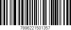 Código de barras (EAN, GTIN, SKU, ISBN): '7896221501357'