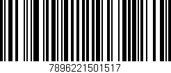 Código de barras (EAN, GTIN, SKU, ISBN): '7896221501517'