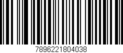 Código de barras (EAN, GTIN, SKU, ISBN): '7896221804038'