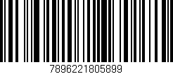 Código de barras (EAN, GTIN, SKU, ISBN): '7896221805899'