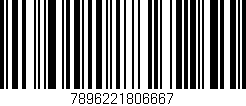Código de barras (EAN, GTIN, SKU, ISBN): '7896221806667'