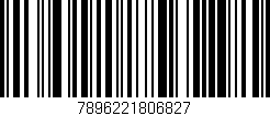 Código de barras (EAN, GTIN, SKU, ISBN): '7896221806827'
