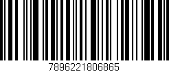 Código de barras (EAN, GTIN, SKU, ISBN): '7896221806865'