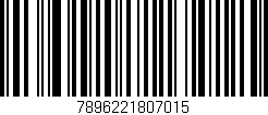Código de barras (EAN, GTIN, SKU, ISBN): '7896221807015'
