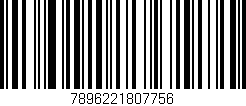 Código de barras (EAN, GTIN, SKU, ISBN): '7896221807756'