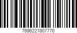 Código de barras (EAN, GTIN, SKU, ISBN): '7896221807770'