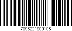 Código de barras (EAN, GTIN, SKU, ISBN): '7896221900105'