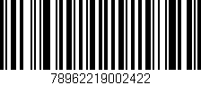 Código de barras (EAN, GTIN, SKU, ISBN): '78962219002422'