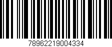 Código de barras (EAN, GTIN, SKU, ISBN): '78962219004334'