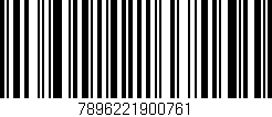 Código de barras (EAN, GTIN, SKU, ISBN): '7896221900761'