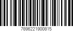 Código de barras (EAN, GTIN, SKU, ISBN): '7896221900815'