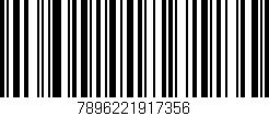 Código de barras (EAN, GTIN, SKU, ISBN): '7896221917356'
