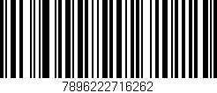 Código de barras (EAN, GTIN, SKU, ISBN): '7896222716262'