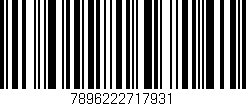 Código de barras (EAN, GTIN, SKU, ISBN): '7896222717931'