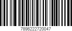 Código de barras (EAN, GTIN, SKU, ISBN): '7896222720047'