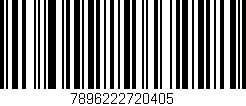 Código de barras (EAN, GTIN, SKU, ISBN): '7896222720405'