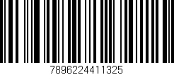 Código de barras (EAN, GTIN, SKU, ISBN): '7896224411325'