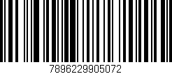 Código de barras (EAN, GTIN, SKU, ISBN): '7896229905072'