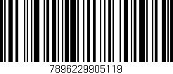 Código de barras (EAN, GTIN, SKU, ISBN): '7896229905119'