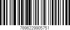 Código de barras (EAN, GTIN, SKU, ISBN): '7896229905751'