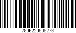 Código de barras (EAN, GTIN, SKU, ISBN): '7896229909278'