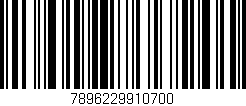 Código de barras (EAN, GTIN, SKU, ISBN): '7896229910700'