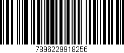Código de barras (EAN, GTIN, SKU, ISBN): '7896229918256'