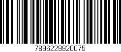 Código de barras (EAN, GTIN, SKU, ISBN): '7896229920075'