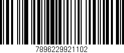 Código de barras (EAN, GTIN, SKU, ISBN): '7896229921102'