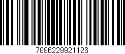 Código de barras (EAN, GTIN, SKU, ISBN): '7896229921126'