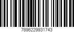 Código de barras (EAN, GTIN, SKU, ISBN): '7896229931743'