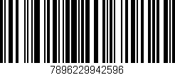Código de barras (EAN, GTIN, SKU, ISBN): '7896229942596'