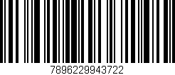 Código de barras (EAN, GTIN, SKU, ISBN): '7896229943722'