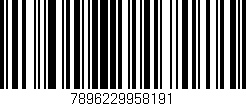 Código de barras (EAN, GTIN, SKU, ISBN): '7896229958191'