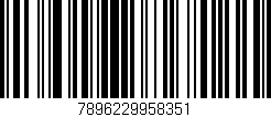 Código de barras (EAN, GTIN, SKU, ISBN): '7896229958351'