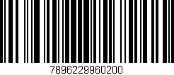 Código de barras (EAN, GTIN, SKU, ISBN): '7896229960200'