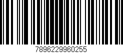 Código de barras (EAN, GTIN, SKU, ISBN): '7896229960255'