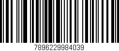 Código de barras (EAN, GTIN, SKU, ISBN): '7896229984039'