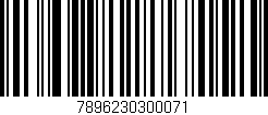Código de barras (EAN, GTIN, SKU, ISBN): '7896230300071'