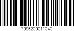 Código de barras (EAN, GTIN, SKU, ISBN): '7896230311343'