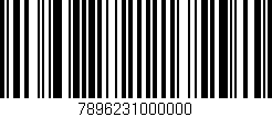 Código de barras (EAN, GTIN, SKU, ISBN): '7896231000000'