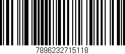 Código de barras (EAN, GTIN, SKU, ISBN): '7896232715118'