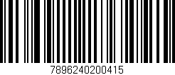 Código de barras (EAN, GTIN, SKU, ISBN): '7896240200415'