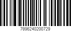 Código de barras (EAN, GTIN, SKU, ISBN): '7896240200729'