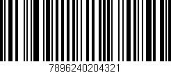 Código de barras (EAN, GTIN, SKU, ISBN): '7896240204321'