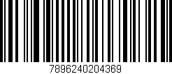 Código de barras (EAN, GTIN, SKU, ISBN): '7896240204369'