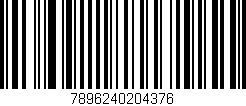 Código de barras (EAN, GTIN, SKU, ISBN): '7896240204376'