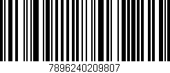 Código de barras (EAN, GTIN, SKU, ISBN): '7896240209807'