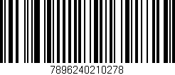 Código de barras (EAN, GTIN, SKU, ISBN): '7896240210278'