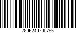 Código de barras (EAN, GTIN, SKU, ISBN): '7896240700755'